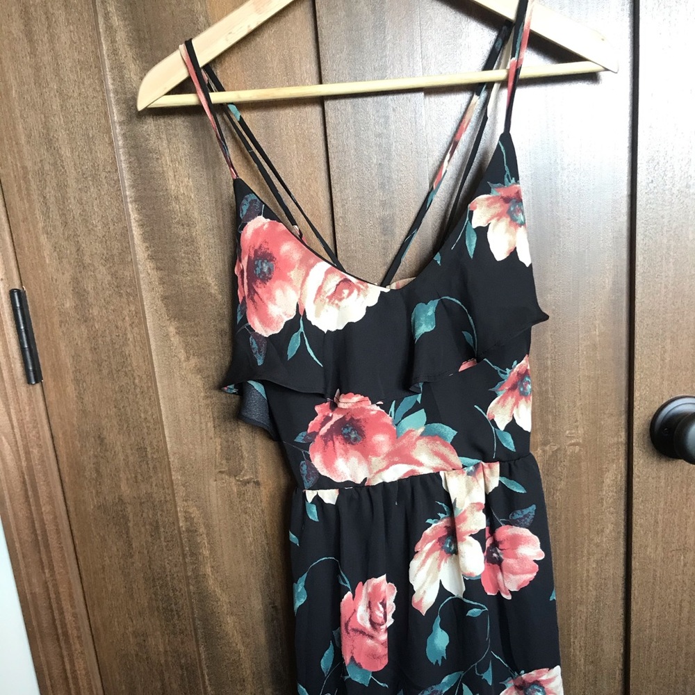 Floral ruffle dress